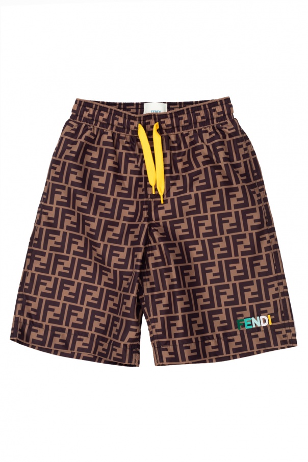 Fendi chenille Shorts with logo